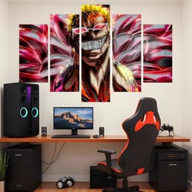 Imagem de Quadro decorativo Mosaico - One Piece - 5 Peças – Chapéu de Palha, Luffy, Zoro, Nami, Chopper - 00 (03)