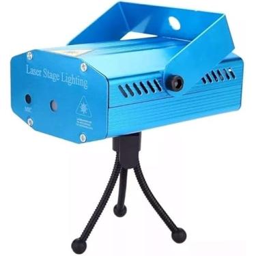 Imagem de Mini Laser Stage Lighting Projetor Raio Holografico Dj Festa Balada Luzes