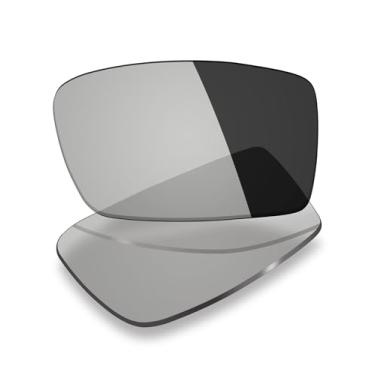 Imagem de Mryok Lentes de substituição UV400 compatíveis com óculos de sol Oakley Canteen 2006, HD Polarized, proteção UV, resistente a impactos e ajuste perfeito - Cinza fotocromático anti luz azul