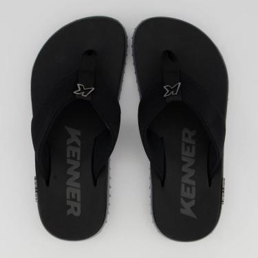 Imagem de Chinelo Kenner Kivah Cinza e Preto-Masculino