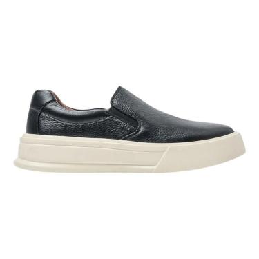 Imagem de Tênis Casual Oficina Slip On Couro Preto Masculino-Masculino