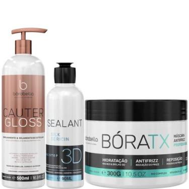 Imagem de Borabella Cauter Gloss 500ml + Selagem 3D 90ml + Bóratx 300g