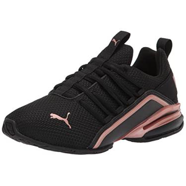 Imagem de PUMA Tênis de corrida feminino Axelion, Puma, preto, ouro rosa, 7