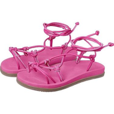 Imagem de Sandália birken feminina de amarrar papete PINK 36
