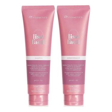 Imagem de Kit Liso Fácil Pós Química Eliminador De Frizz Fit Cosmetics - Fit Cos