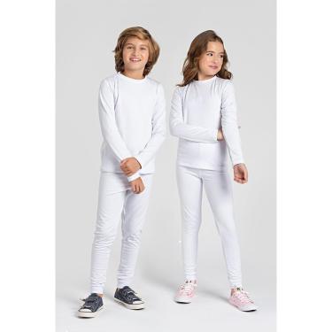 Imagem de CONJUNTO INFANTIL BLUSA + CALÇA TÉRMICA BRANCA-Unissex
