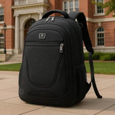 Imagem de Mochila Masculina Bolsa Escolar Para Viagem Impermeável Feminina - Sem