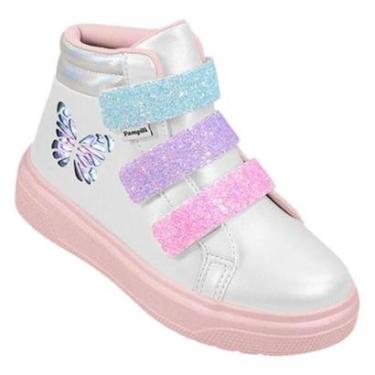 Imagem de Tênis de Led Infantil Pampili XP 24 736.057 Borboleta Cano Médio Cor:;Tamanho:25;Genero:Feminino-Feminino