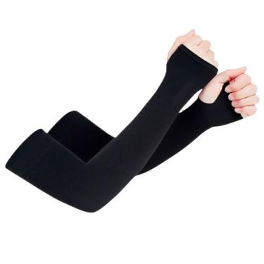 Imagem de Manguito Com Luva de Proteção Solar UV50 Térmico O Par Mangote de Braç
