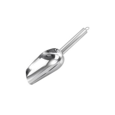 Imagem de Pa de Gelo Pegador Concha Mantimentos Aço Inox Bar Cozinha - CASACHA