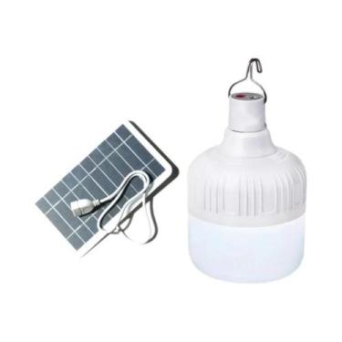 Imagem de Lanterna Portátil LED Solar Recarregável Por USB, Luz De Emergência Pa