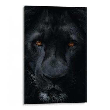 Imagem de Quadro Leão Majestoso em Noite Misteriosa e Profunda - Mioquadros, 90x