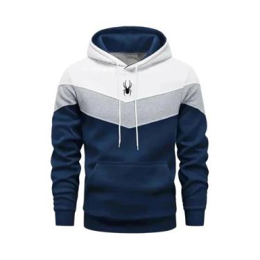 Imagem de Conjunto De Moletom Casual Masculino Tricolor Com Capuz, Roupas Esport