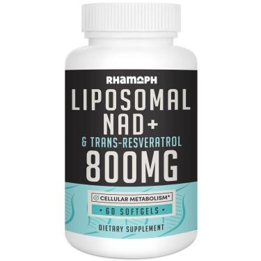 Imagem de Suplemento Rhamoph Lipossomal Nad+ 800 Mg Com Trans-Resveratrol-Unissex