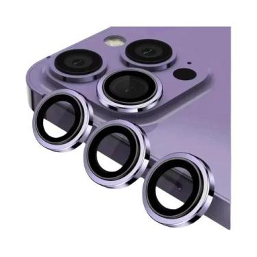 Imagem de Protetor De Lente De Câmera Em Vidro Temperado De Alumínio Para iPhone