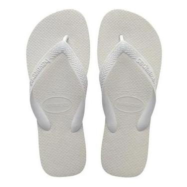 Imagem de Chinelo Casual Masculino E Feminino Top Cor Branca Havaianas - Congrat