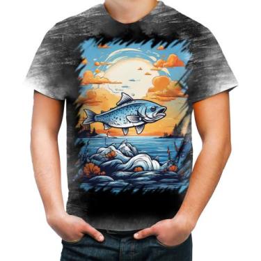 Imagem de Camiseta Desgaste Pesca Esportiva Peixes Azul Paz 6 - Kasubeck Store, 
