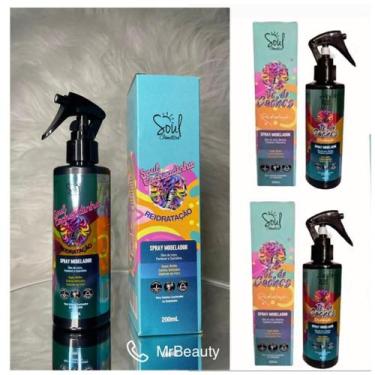 Imagem de Kit Soul Cosméticos Cacheadinha Reidratação+Spray modelador To de Cach