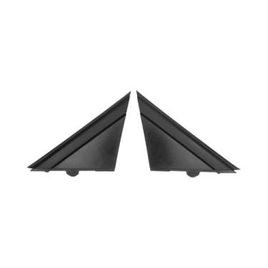 Imagem de Par De Capas De Bandeira Para Retrovisor Lateral Preto Para FIAT 500 2