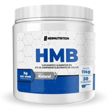 Imagem de HMB em pó (Hidroximetilbutirato) 114g New Nutrition-Unissex