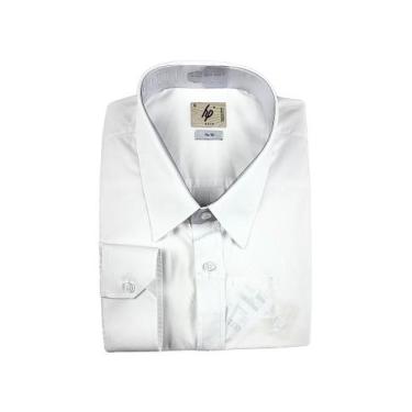 Imagem de Camisa Social Masculina Manga Longa 100% Algodão HP - Elegância e Conf