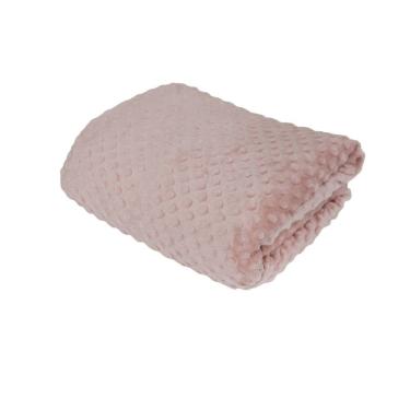 Imagem de Manta Fleece Queen Confort 2,20x2,40m 100% Poliéster Ultra Macio Rosa Lilly Home Enxovais