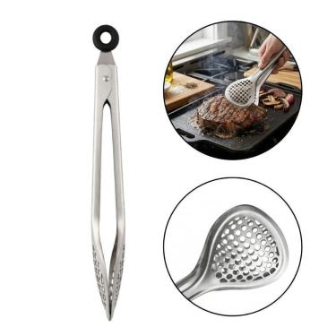 Imagem de Pegador de Alimentos BS40778 Aço Inoxidável Multiuso 27CM Prata Baker`s Secret