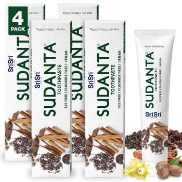 Imagem de Creme dental herbal SUDANTA Sudanta 200 g, pacote com 4