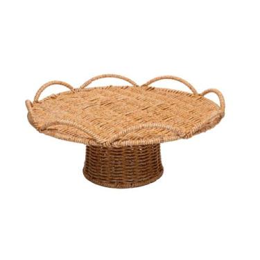 Imagem de Prato para Bolo com Pé Bali 25cm x 25cm x 12,5cm Plástico - Lyor