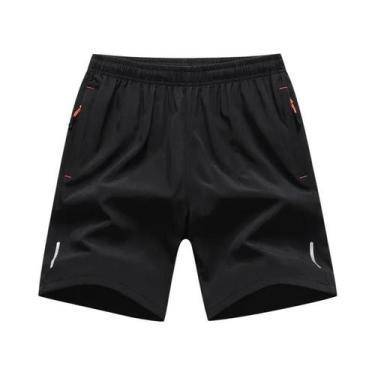Imagem de Shorts De Corrida Masculinos Tamanho Grande Com Reflexo E Secagem Rápi