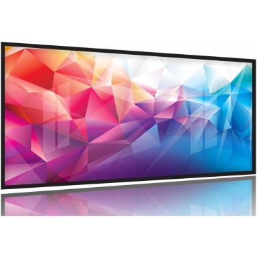 Imagem de Quadro Decorativos Geométrico abstrato 130x60 Moldura Preta 2x2