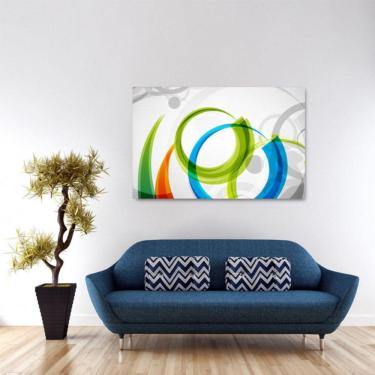 Imagem de Quadro Abstrato decorativo Sala Escritório A Tela em Tecido