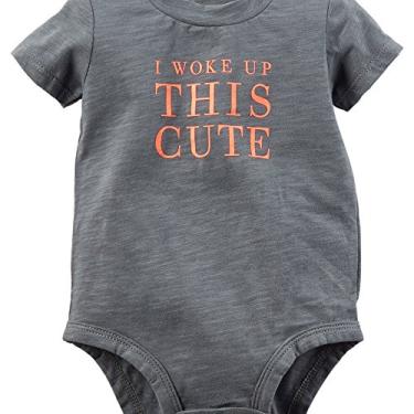 Imagem de I de Carter Acordei Esta Bodysuit bonito, Gray (3m)