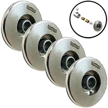 Imagem de SODRAMAR Dispositivo de Hidromassagem em Aço Inox Para Piscinas Kit 4 Peças