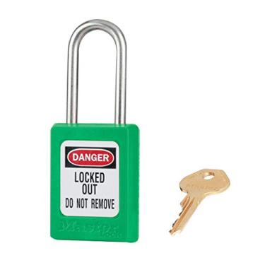 Imagem de Master Lock S31GRN S31 Cadeado de segurança termoplástico, verde, 9,2 cm x 4,7 cm x 2,7 cm