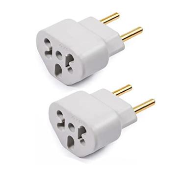 Imagem de Kit com 02 Adaptadores De Tomada Plug Para 10a e 20a Até 250v T Bob Love - Plugue Bivolt 110v 220v Benjamin - CompleteStore®