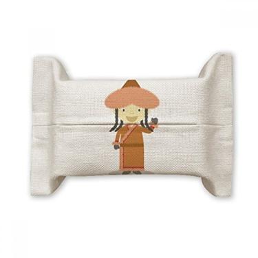 Imagem de Smile Overcoat Mongólia Suporte para capa de papel de tecido de algodão e linho