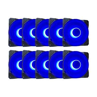 Imagem de 10 em 1 pacote com ventilador de capa de 120 mm, Cosmos Blue