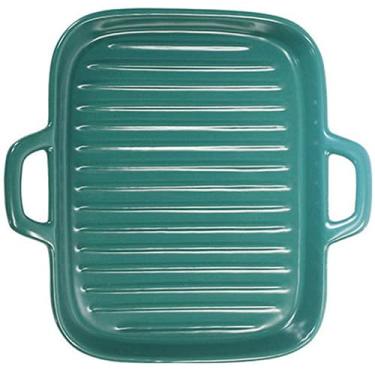 Imagem de PAYNAN Prato de jantar de cerâmica resistente ao calor, prato de porcelana para assar queijo, bandeja de frutas e sushi