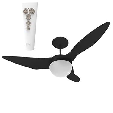 Imagem de VENTILADOR DE TETO ALISEU TERRAL PRETO COM CONTROLE REMOTO 127V