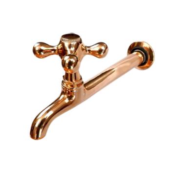 Imagem de Torneira de Cobre Parede Simples Lavatório Banheiro Cozinha