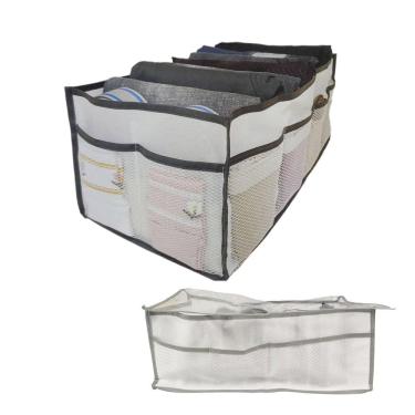 Imagem de Caixa Organizadora Colmeia Guarda Roupa Armario Blusa Saia Camisa Roupa Intima Meia Multiuso