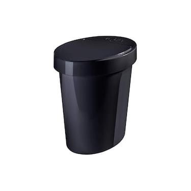 Imagem de Lixeira Coza Oval Retrô Poliestireno 5 Litros – Preto