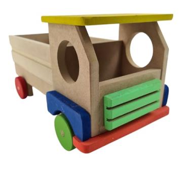 Imagem de Carroceria Grande Caminhão Madeira Educativo Brinquedo Pedagógico
