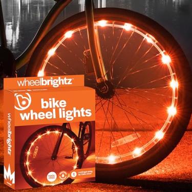 Imagem de Brightz, Ltd. Luz de LED para acessórios de bicicleta Wheel Brightz (para 1 roda), laranja