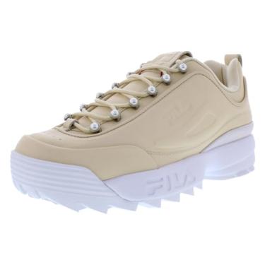 Imagem de Fila Tênis feminino Disruptor II Premium Confortável, Pglo, 38, Bege/branco, 39