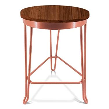 Imagem de Banqueta Banco Baixo Guatemala Estilo Industrial Cobre/Villandry