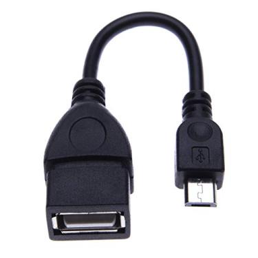 Imagem de Adaptador de cabo OTG compatível com Samsung Galaxy S6, S7, Motorola Moto G5, G5S, G5, G, G4, E4, E5, Plus, Play, HTC One M8, M9, LG G6, G4, Sony Xperia Z3, Z5, XZ Premium On-The-Go Micro USB