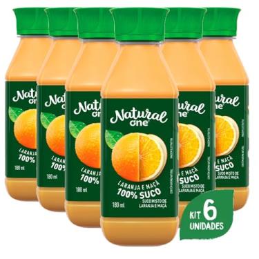 Imagem de Suco Natural One Laranja e Maçã Ambiente 180ml (6 Unidades)