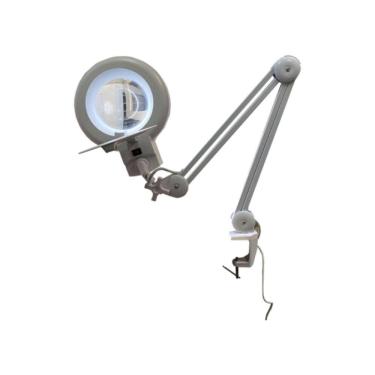 Imagem de Lupa Mesa Bancada Profissional Led Lente Cristal Ótico Bivolt Aumento 8x Fixador Morsa Lp-700 Instrutherm